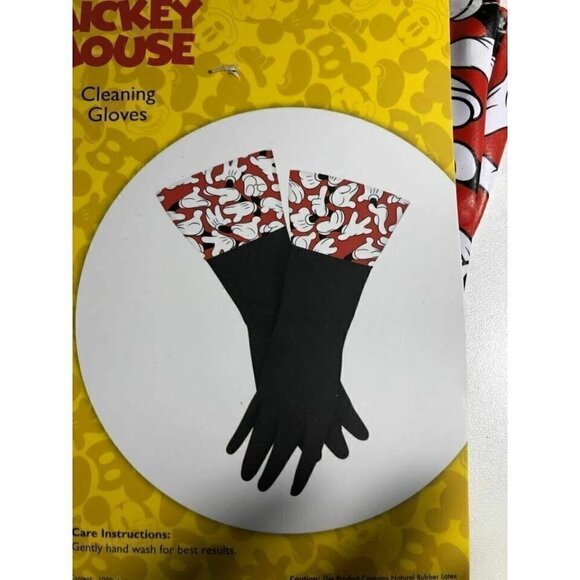 🛒$9 Disney Mickey Mouse Rubber Cleaning Gloves NEW #2231-5B - Picture 2 of 3